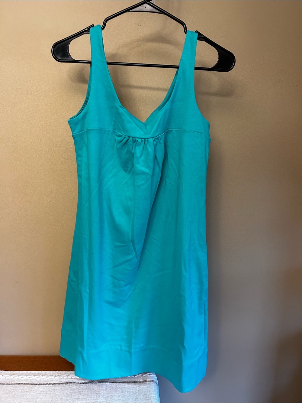New York & Company Women’s Teal Cotton Mini Dress Size Medium